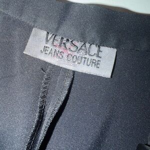 Versace Jeans Couture Straight Leg Pants in Black Size 28/42